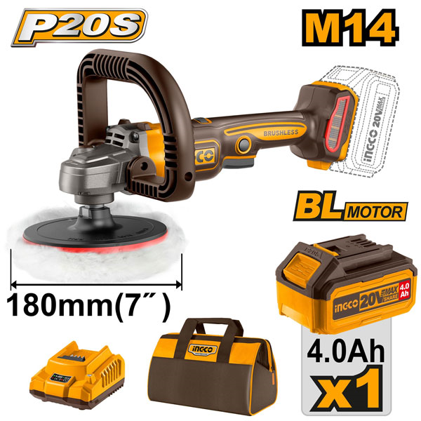 Kömürsüz Li-ion Akülü Polisaj 150mm 20V 2.0 Ah