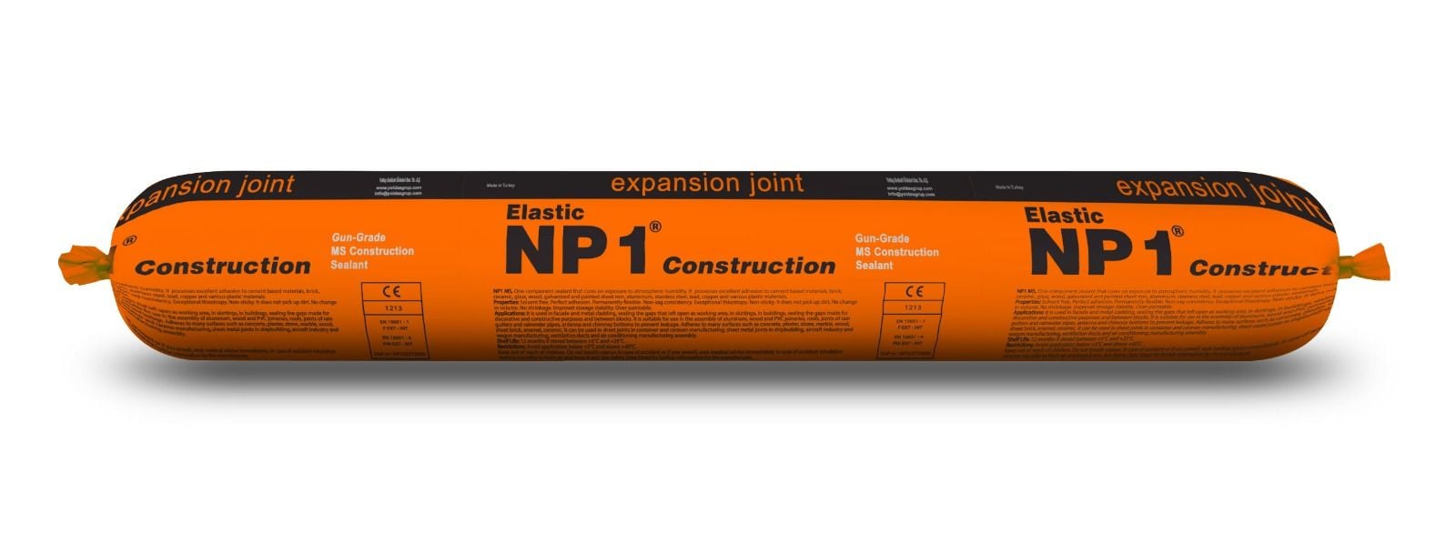 NP1 Ms Polimer Bazlı Izolasyon Mastik ve Yapıştırıcı Sosis Düz Renkler 570 ml (20li)