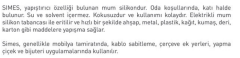 SİMES Mum Silikon (SİYAH,BEYAZ,KIRMIZI) 12*300