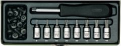 9 PARÇALI TORX TORNAVİDA LOKMA TAKIMI 1/2''