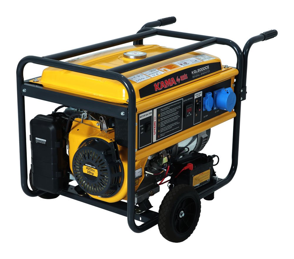 KAMA KGL8000CE  BENZİNLİ JENERATÖR 6.5 kW/8.1 kVA