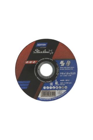 Norton Clipper İnce Metal Kesme-A60R-115 x 1.0 x 22.23 – T41 NOR-Starline (50 Lİ )