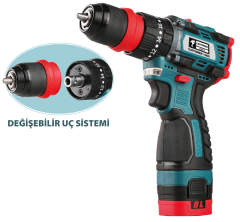 CATPOWER 1360 KÖMÜRSÜZ DARBELİ AKÜLÜ VİDALAMA 16V Lİ-İON 2.0Ah