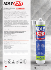 MAY620 Yüksek Isı Silikonu 310 ML