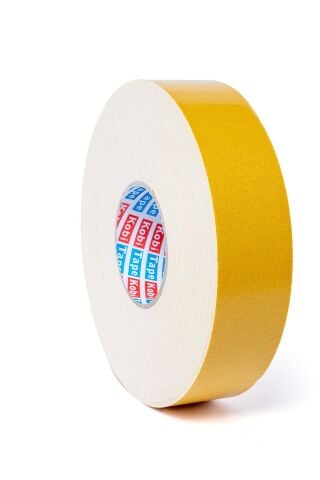 Kobitape PE Çift Taraflı Köpüklü Bant Sarı Liner Yoğunluk 67 kg/m3 1*19mm*25m ( 6 lı )