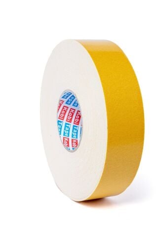 Kobitape PE Çift Taraflı Köpüklü Bant Sarı Liner Yoğunluk 67 kg/m3 1*50mm*25m ( 6 lı )