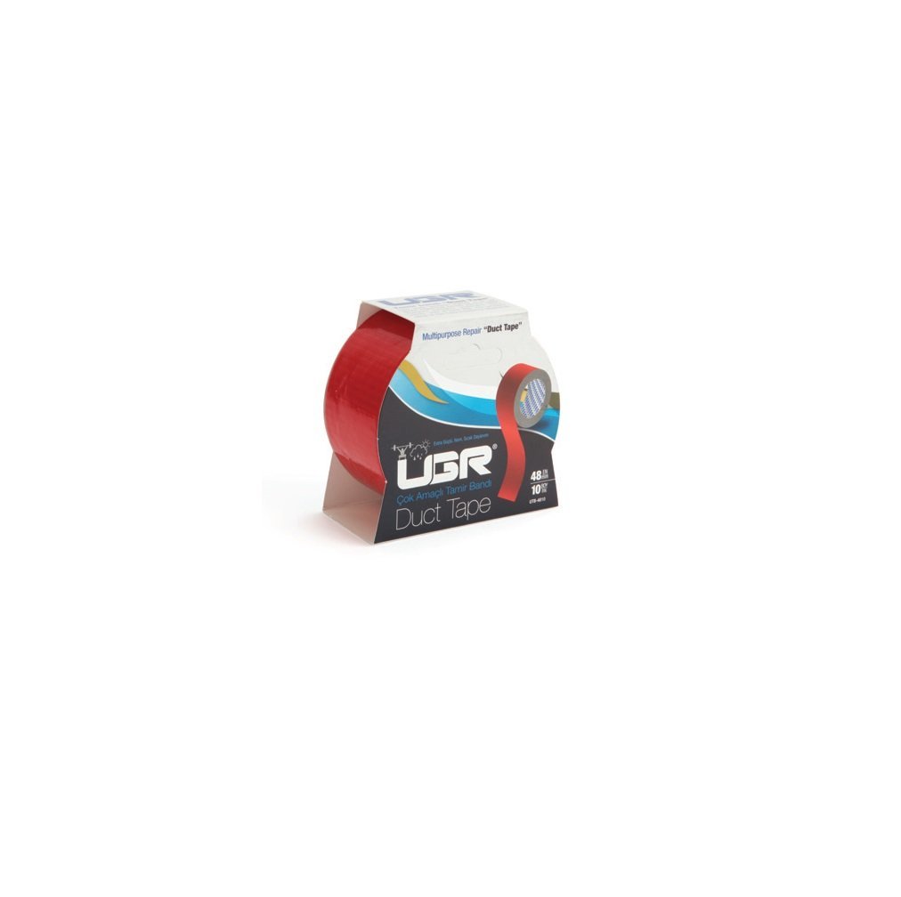 Ugr Çok Amaçlı Tamir Bandı (DUCT TAPE) KIRMIZI 48MMX10M ( 6 lı )