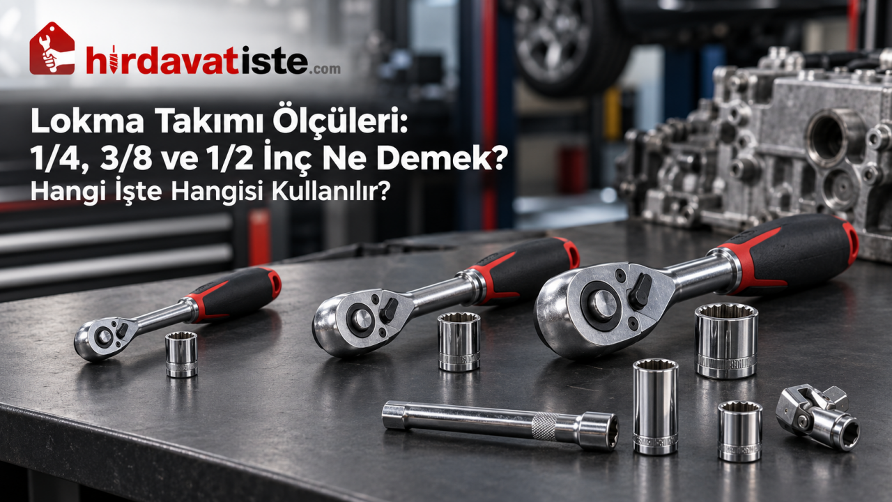 Lokma Takımı Ölçüleri: 1/4, 3/8 ve 1/2 İnç Ne Demek? Hangi İşte Hangisi Kullanılır?
