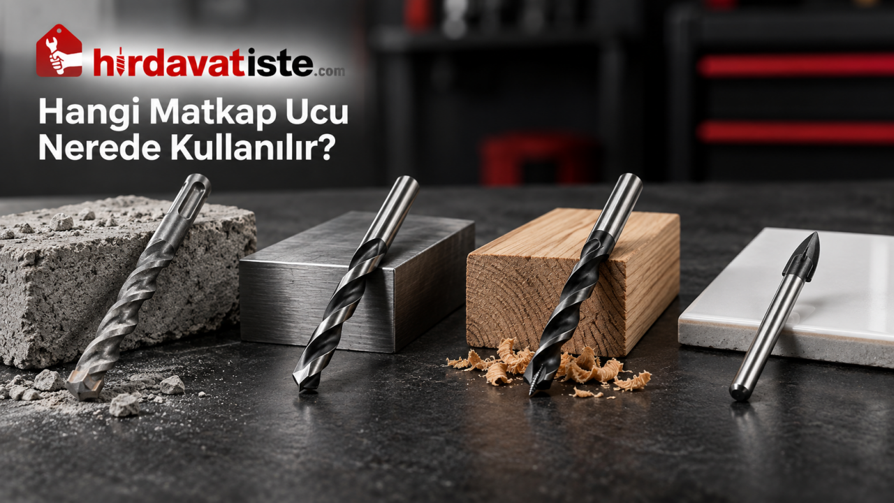 Hangi Matkap Ucu Nerede Kullanılır? Beton, Metal, Ahşap ve Seramik İçin Matkap Ucu Seçim Rehberi