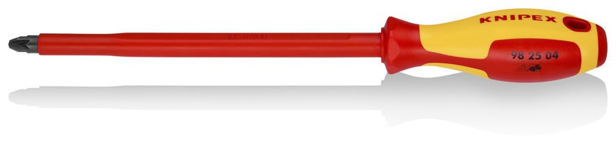 KNIPEX 98 25 04 VDE İzoleli Pozidriv Uçlu Tornavida 320 mm PZ4