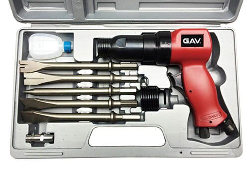 GAV OS-275HK Havalı Kalafat Keski Çekiç Seti Pnömatik Raspalama Takımı