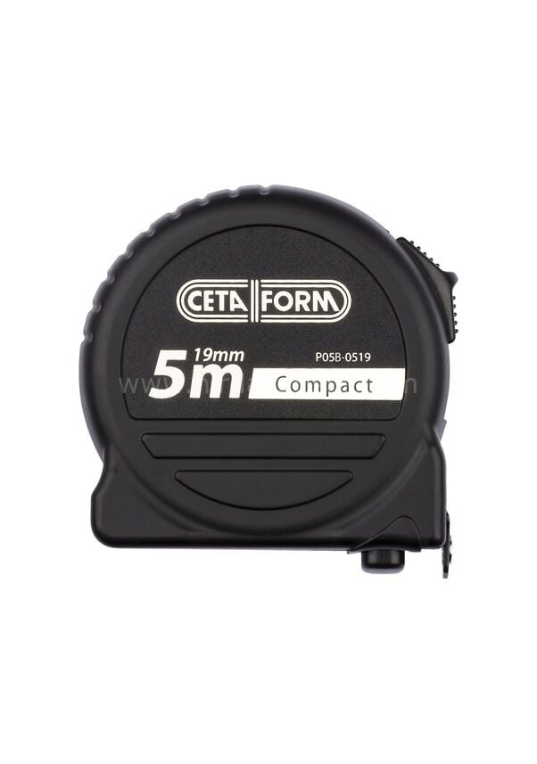 Ceta Form P05B-0519 Siyah Kasa 5 m x 19 mm Compact Şerit Metre