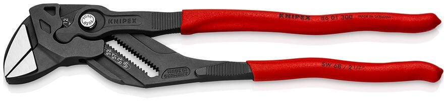 KNIPEX 86 01 300 Düz Çene Ayarlı Pense Anahtar 300 mm