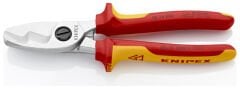 Knipex 95 16 200 Çift Bıçaklı VDE Kablo Makası - 200 mm