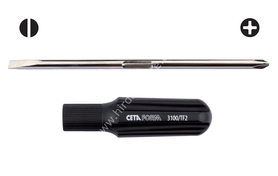 Ceta Form Değişken Uçlu Tornavida PH 2 x 6mm 3100/TF2