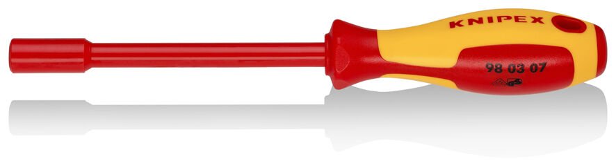 KNIPEX 98 03 07 VDE İzoleli Lokma Uçlu Tornavida 237 mm 7 mm