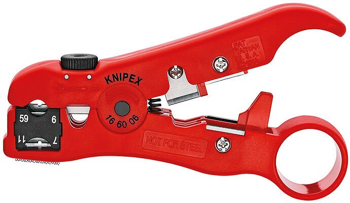 Knipex 16 60 06 SB 125 mm Coax Kablo Sıyırma Aleti