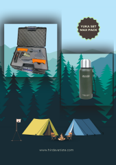 YUKA KAMP SET + ORCAMP ÇELİK TERMOS 500 ML - Yuka Max Pack