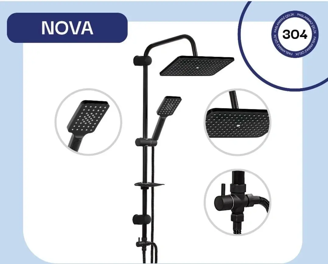 382-fmr Nova Duş Sistemi (siyah)
