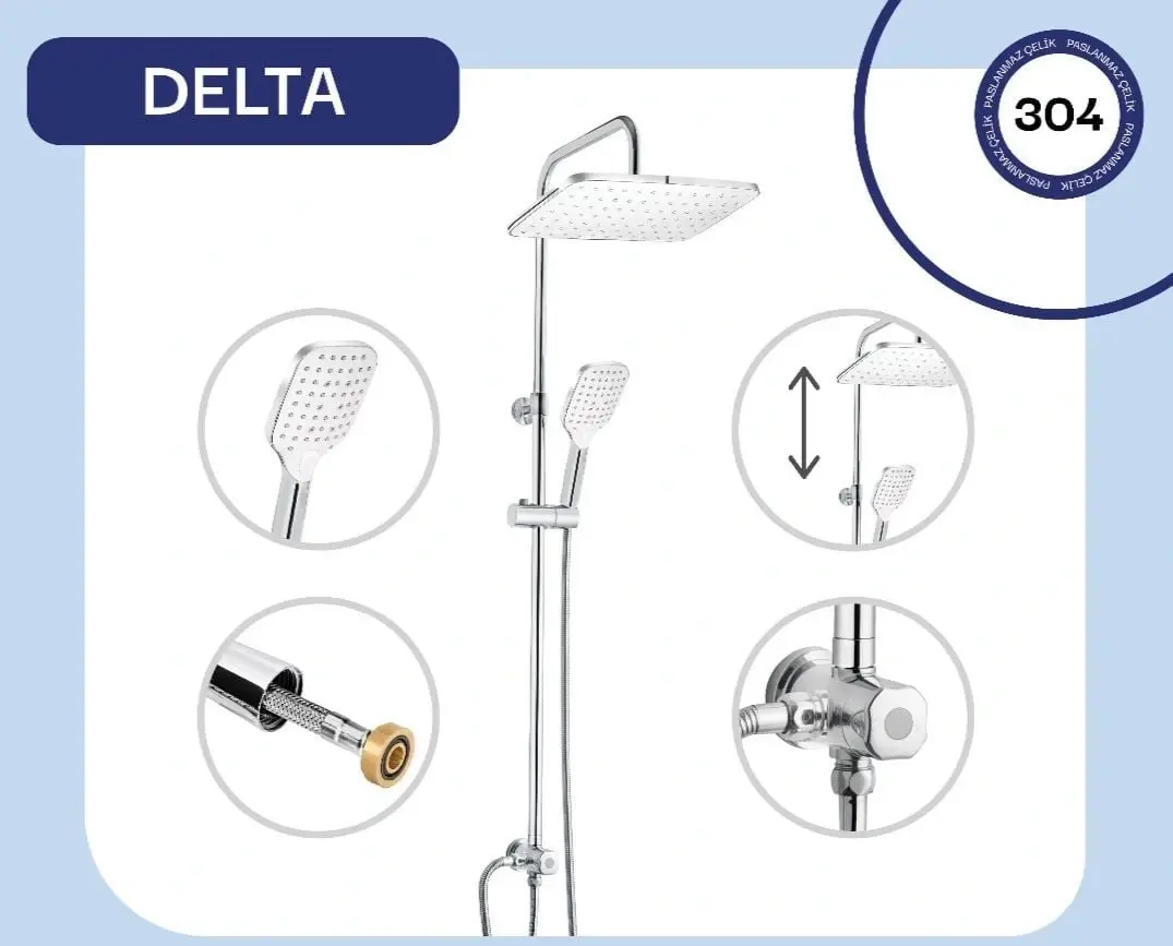 362-fmr Delta Teleskopik Duş Sistemi