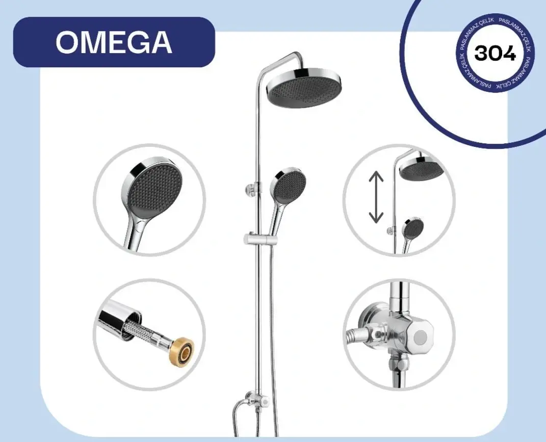 360-fmr Omega Teleskopik Duş Sistemi