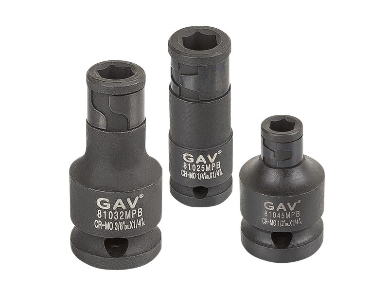GAV 1/4'' x 1/2'' Havalı Bits Adaptörü