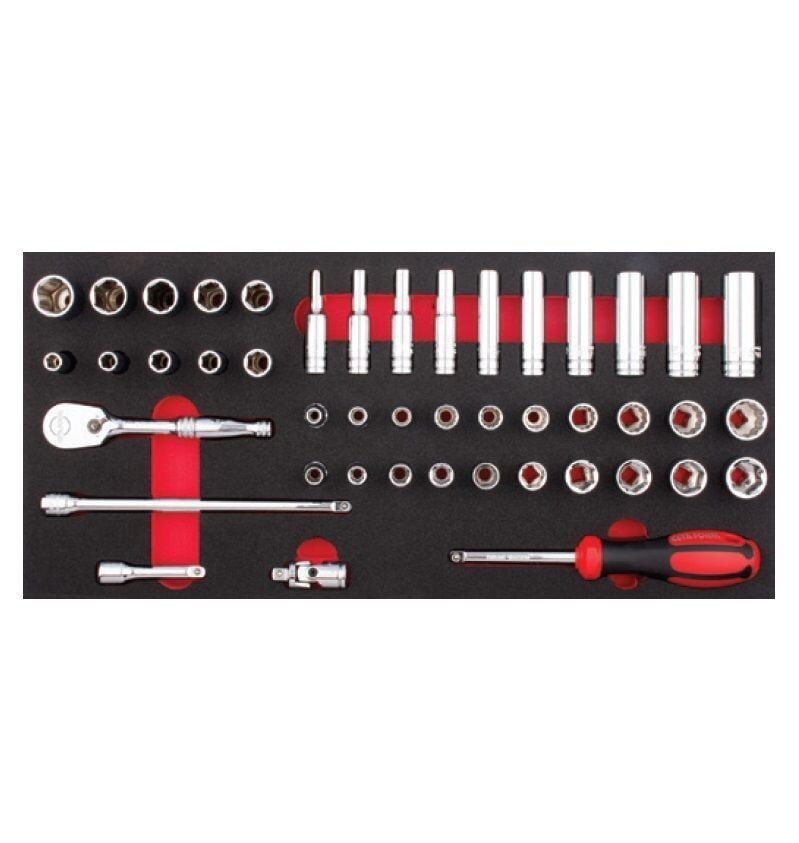 60 Parça 1/4'' Lokma Takımı /Metrik - SAE