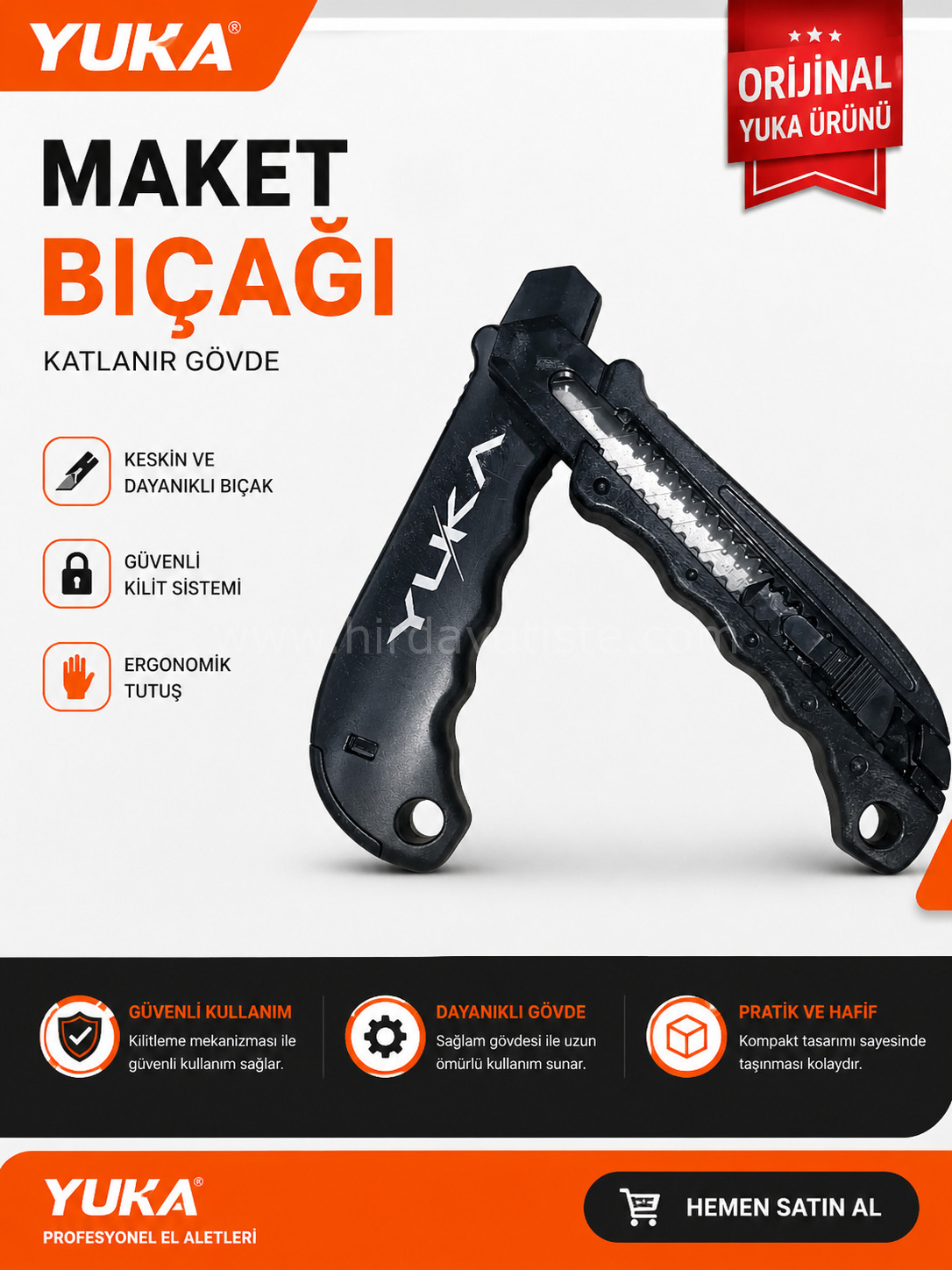 Yuka Plastik Maket Bıçağı