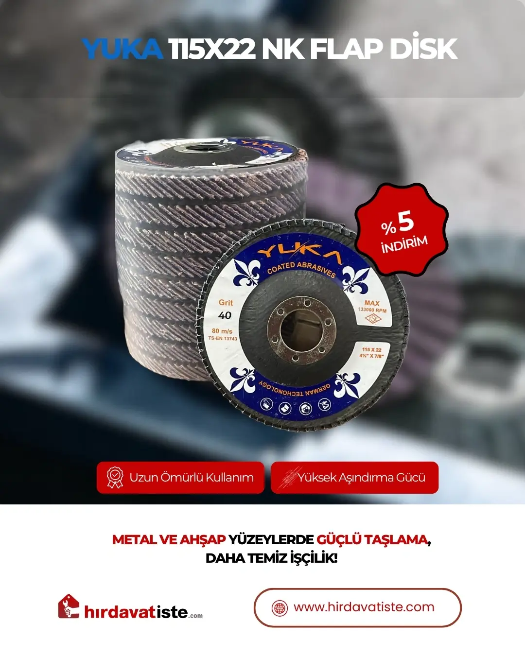 Yuka 115x22 NK Flap Disk