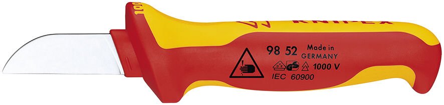 KNIPEX 98 52 VDE İzoleli Kablo Bıçağı 180 mm