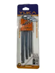 Yuka Ballpoint 9'lu Uzun Allen Anahtar Takımı