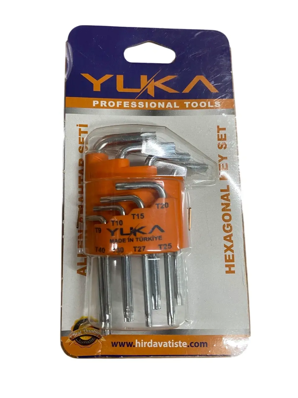 Yuka Kısa 8'Li Torx Allen Anahtar Takımı