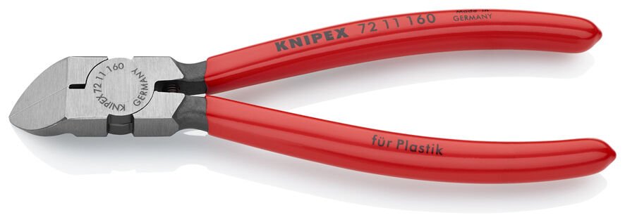 Knipex 72 11 160 Eğri Plastik Yan Keski