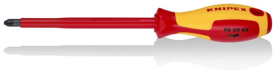 KNIPEX 98 25 03 VDE İzoleli Pozidriv Uçlu Tornavida 270 mm PZ3