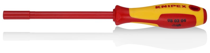 KNIPEX 98 03 04 VDE İzoleli Lokma Uçlu Tornavida 230 mm 4 mm