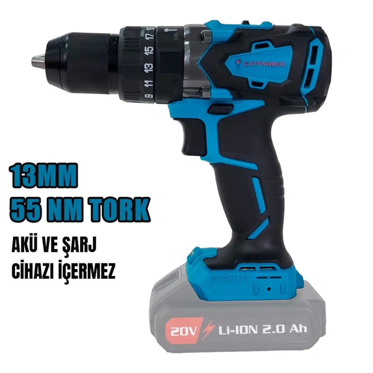 Catpower 4101 Kömürsüz Akülü Darbeli Vidalama 20V Li-İon 2.0Ah / 4.0Ah