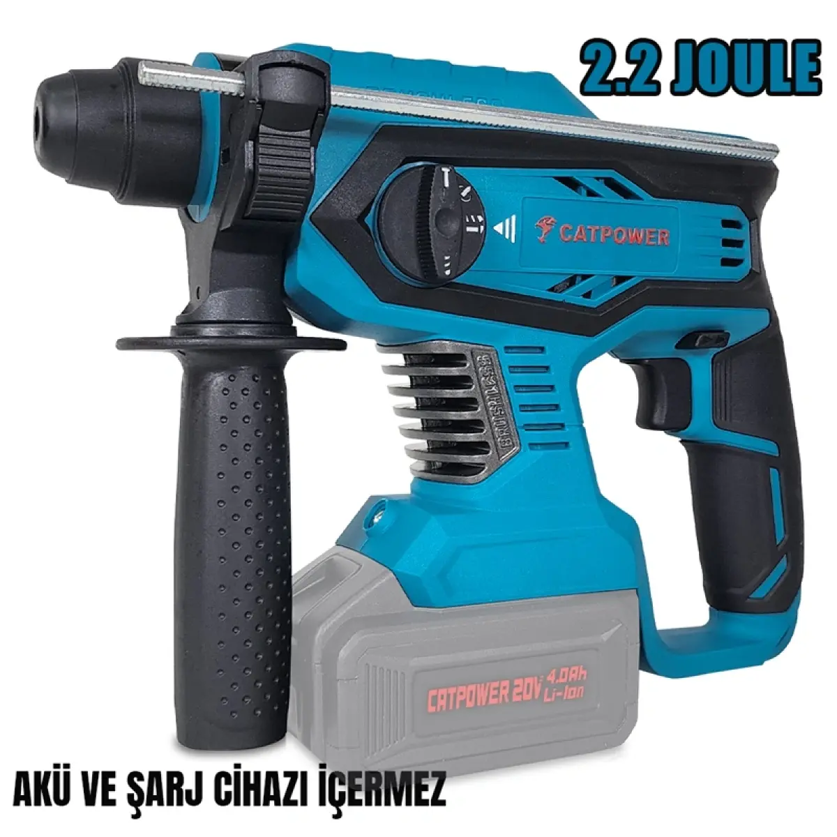 CATPOWER 4125 KÖMÜRSÜZ AKÜLÜ KIRICI DELİCİ 20V Lİ-İON 2.0Ah /4.0Ah