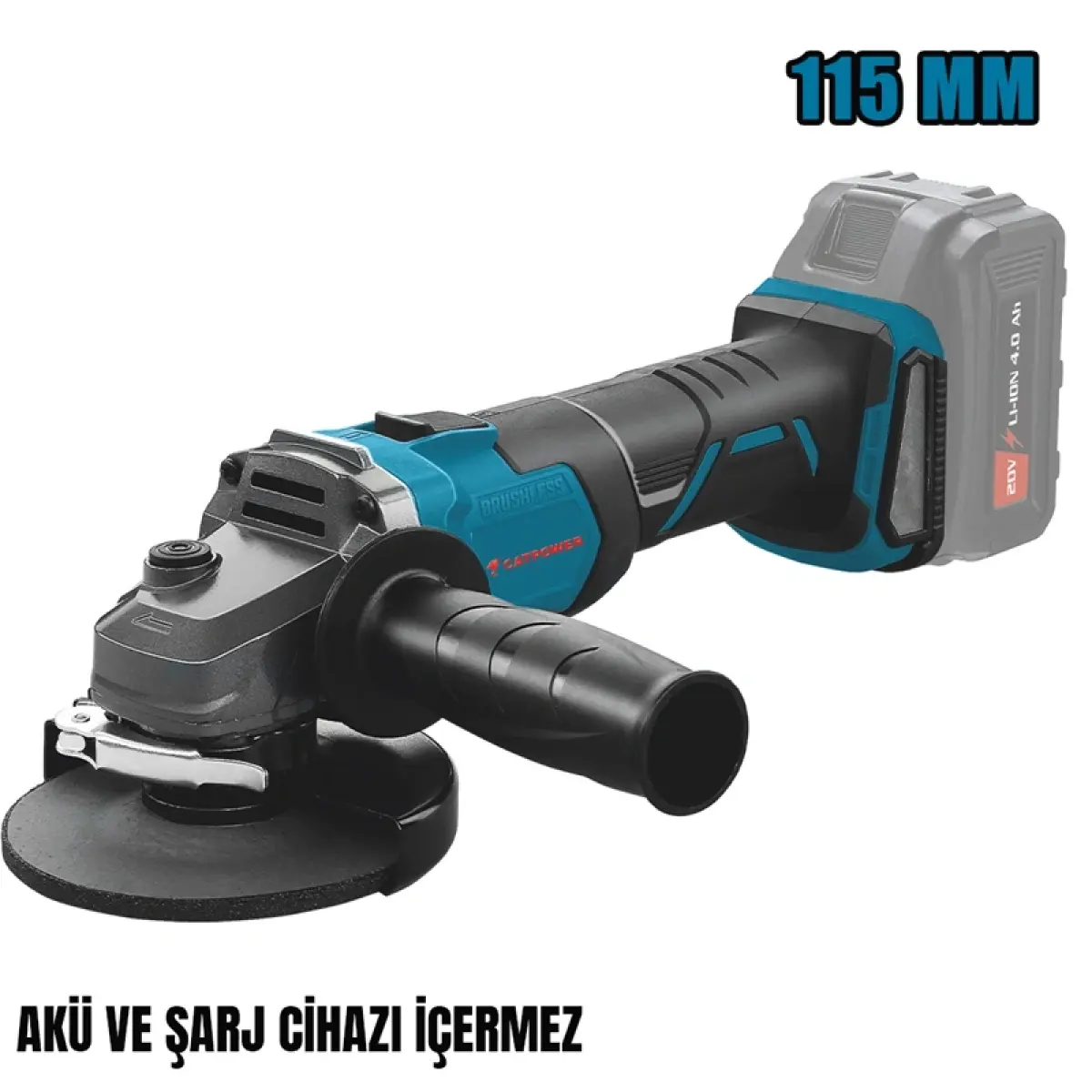 Catpower 4132 Kömürsüz Akülü Avuç Taşlama 20V Li-İon ( SOLO MAKİNA )