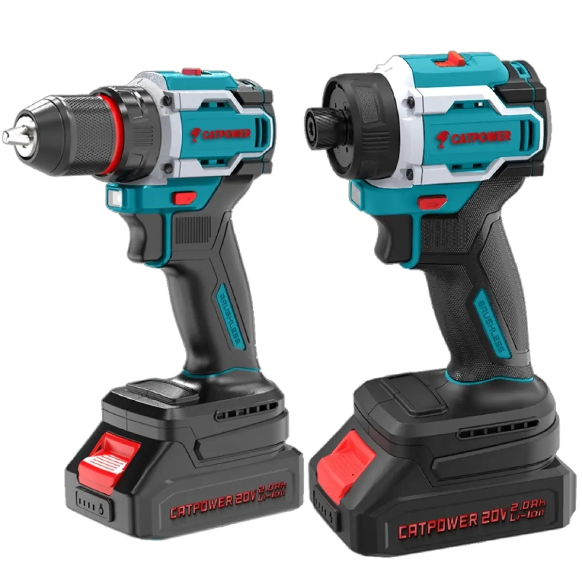 CATPOWER 5130 KÖMÜRSÜZ Li-iON AKÜLÜ 2'Lİ KOMBO SET - MATKAP VE VİDALAMA 20V 2.0Ah