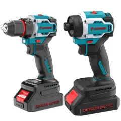 CATPOWER 5130 KÖMÜRSÜZ Li-iON AKÜLÜ 2'Lİ KOMBO SET - MATKAP VE VİDALAMA 20V 2.0Ah