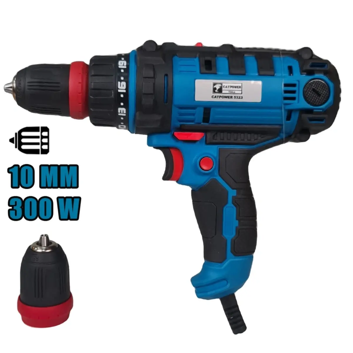 Catpower 5323 Darbesiz Torklu Matkap 10 Mm 300W