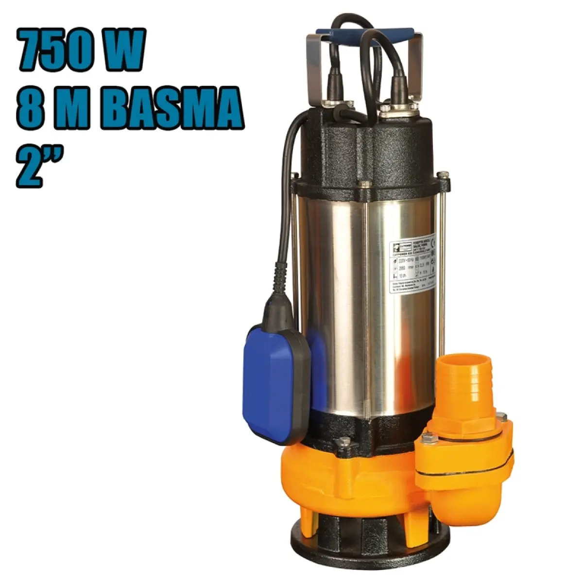 CATPOWER 620 FOSEPTİK KIRICILI DALGIÇ POMPA 1 HP