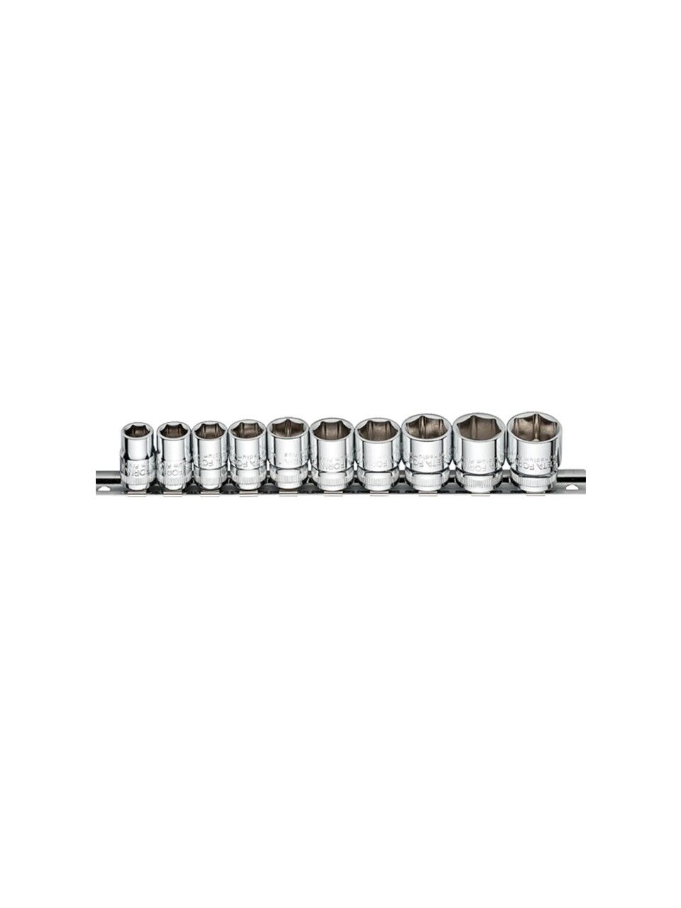 10 Parça 3/8'' 6 Köşe Lokma Anahtar Takımı