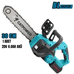 Catpower 1335 Kömürsüz Akülü Ağaç Kesme 30Cm Li-Ion 20V 4.0Ah