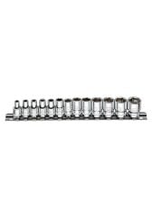 13 Parça 1/4'' 6 Köşe Lokma Anahtar Takımı (Raylı) C02-RH13