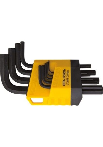 9 Parça L Allen Anahtar Takımı (Kısa Tip) - SAE