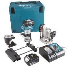 Makita DRT50RTJX9 Akülü Freze Seti 18V