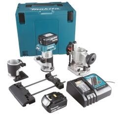 Makita DRT50RTJX9 Akülü Freze Seti 18V