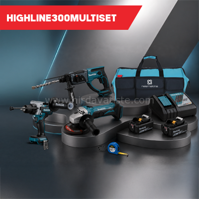 Makita Highline300-Multiset 8 Parça Profesyonel El Aletleri Seti