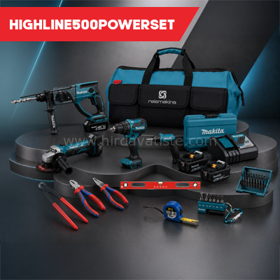 Makita Highline500-Powerset 15 Parça Profesyonel El Aletleri Seti